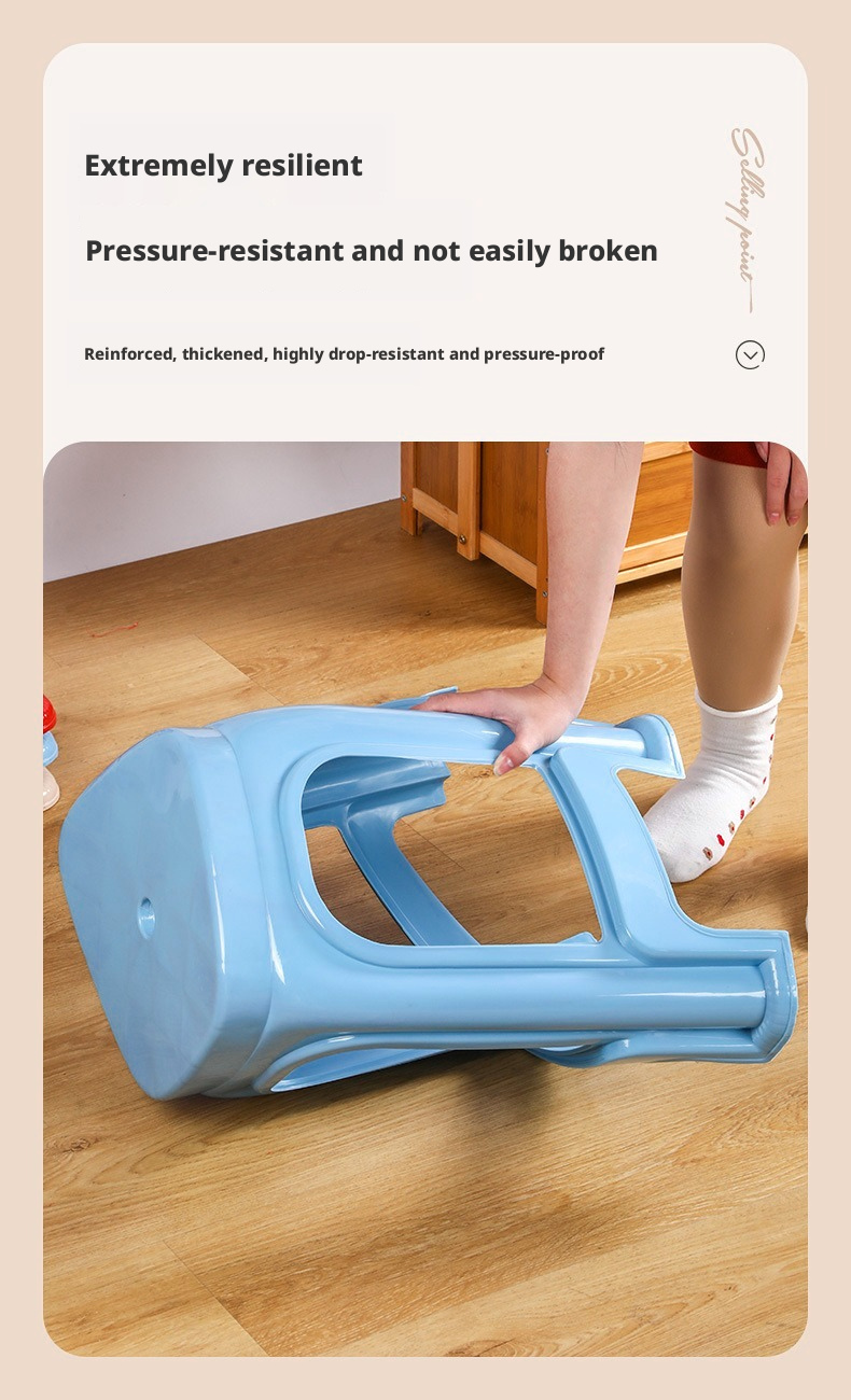 Anti Wear Household Sitting Stool Heavy Duty Small Indoor Bench Non Slip Base Portable Stool for Home Apartment Dormitory Use