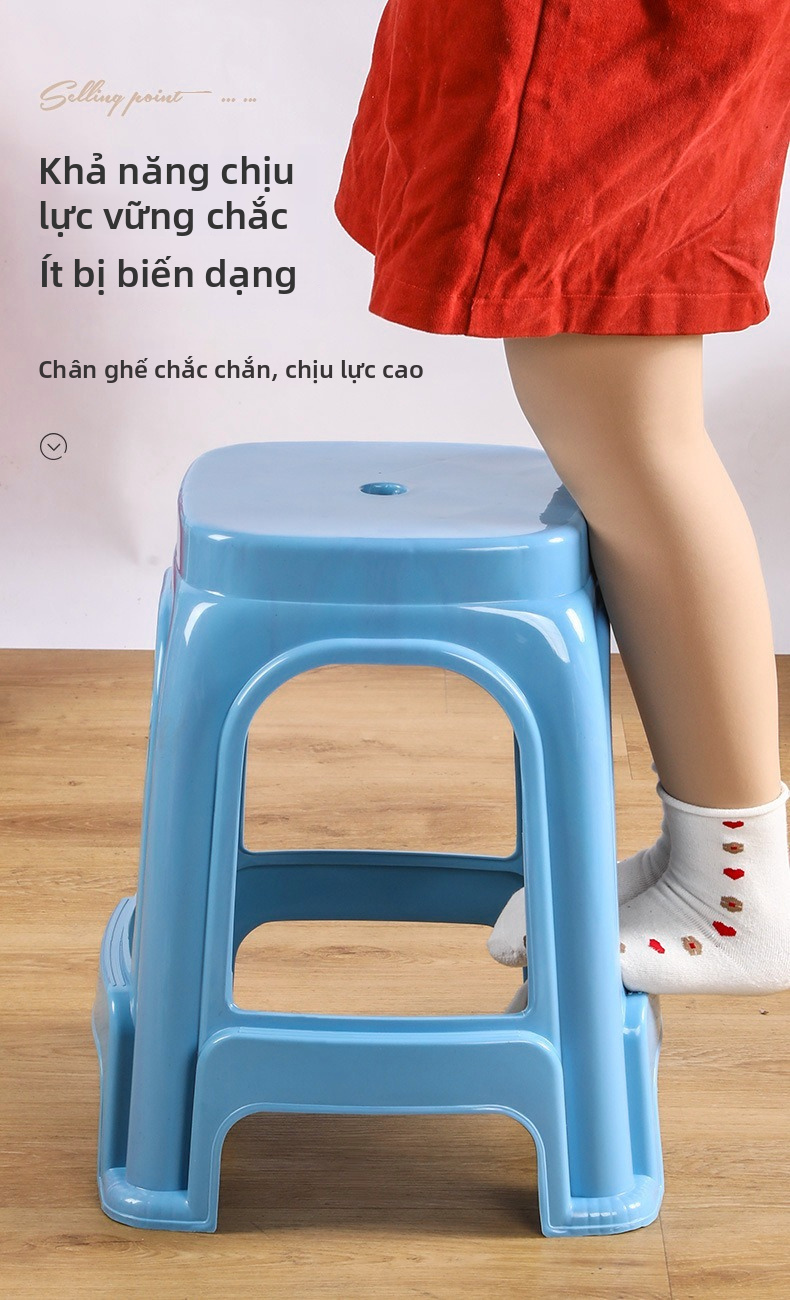 Ghế ngồi gia đình chống mài mòn Ghế dài nhỏ trong nhà có đế chống trượt Ghế di động cho căn hộ gia đình Sử dụng trong ký túc xá
