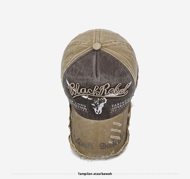 Topi Bisbol Pria Klasik Warna Solid Topi Pengemudi Olahraga Kasual yang Dapat Disesuaikan