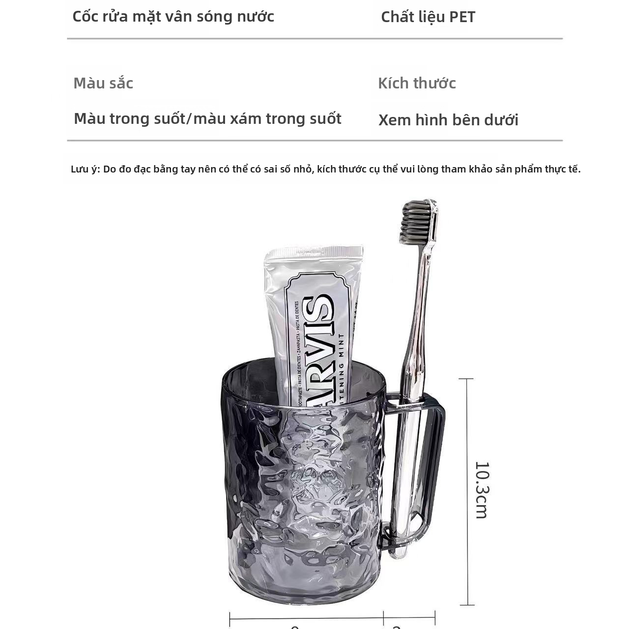 Bàn chải đánh răng cầm tay cầm tay Cốc rửa du lịch có thể xếp chồng lên nhau để sử dụng trong khách sạn cắm trại