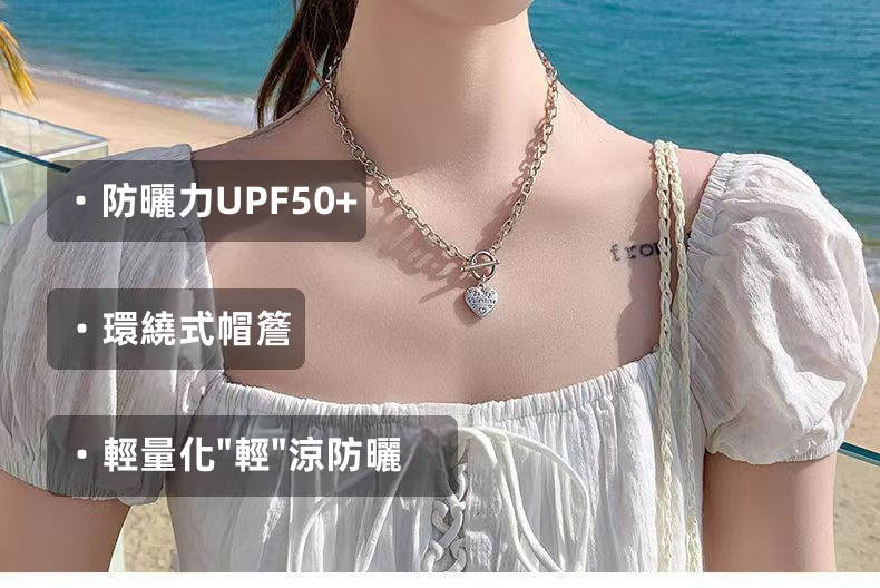 女士可摺疊水桶太陽帽防紫外線寬邊戶外沙灘帽