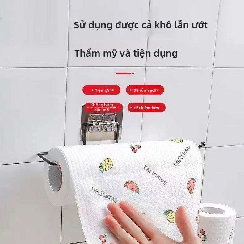 Nhà bếp dùng một lần Lười làm sạch Vải không dệt thấm dầu Khăn lau bát đĩa để vệ sinh gia đình