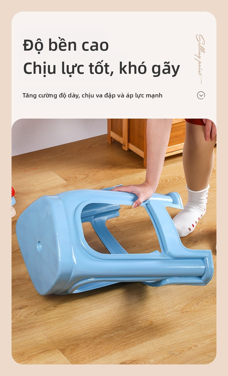 Ghế ngồi gia đình chống mài mòn Ghế dài nhỏ trong nhà có đế chống trượt Ghế di động cho căn hộ gia đình Sử dụng trong ký túc xá