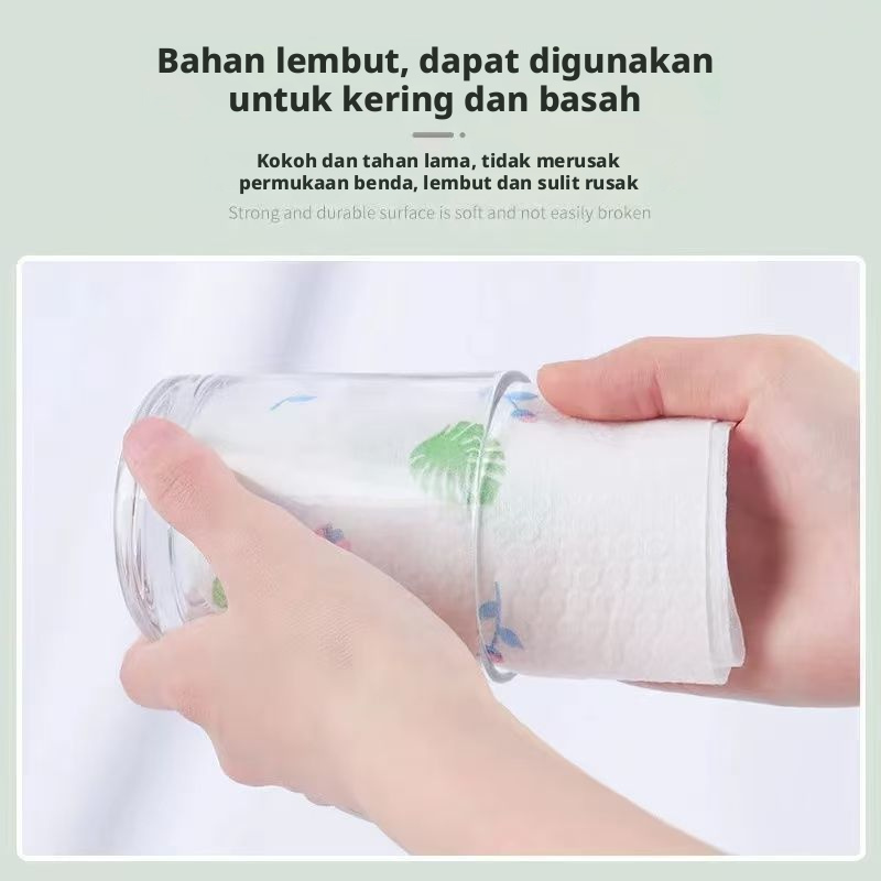 Dapur Sekali Pakai Kain Pembersih Malas Tisu Piring Penyerap Minyak Non-Anyaman untuk Pembersihan Rumah Tangga