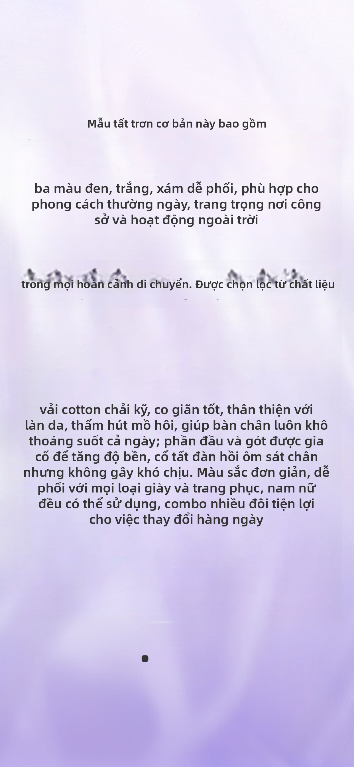 Phi Hành Đoàn Vớ Bông Màu Đen Trắng Xám Mềm Mại Thoáng Khí Thường Ngày Mặc Hàng Ngày Vớ