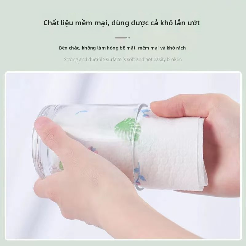 Nhà bếp dùng một lần Lười làm sạch Vải không dệt thấm dầu Khăn lau bát đĩa để vệ sinh gia đình