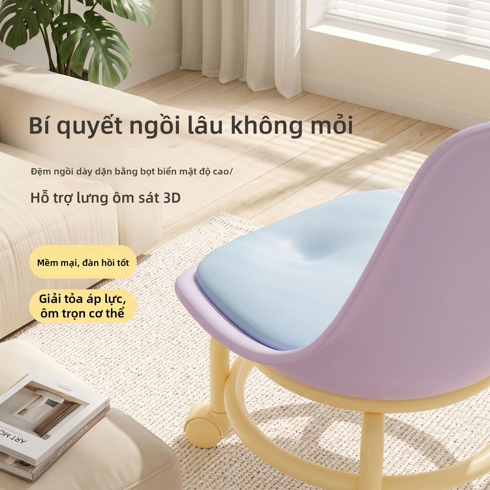 Bánh xe lăn đa năng Ghế đẩu thấp Ròng rọc chống mài mòn Ghế xoay Thoải mái có đệm Băng ghế di động cho Tiệm nhà để xe Sử dụng hàng ngày