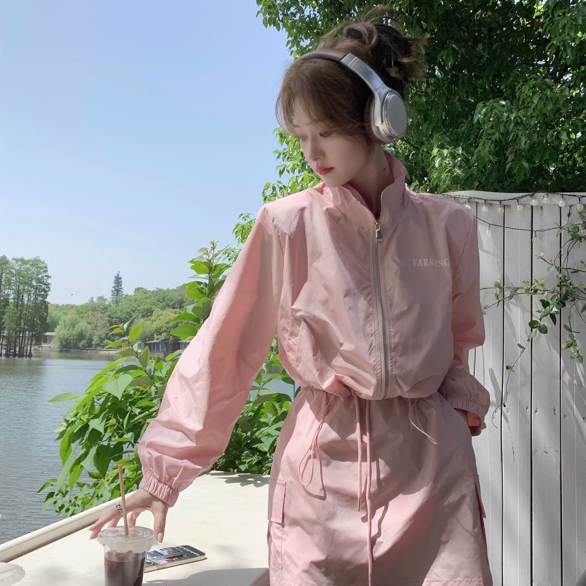 女士防紫外線開衫夏季薄外套透氣運動日常夾克
