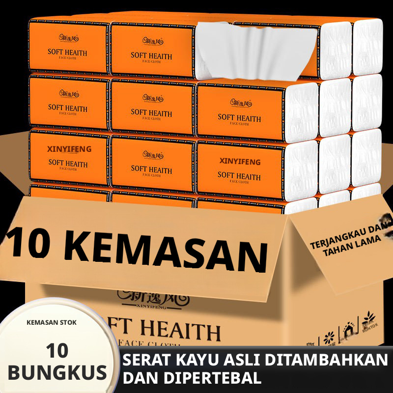 Rumah Tangga Facial Tissue Handuk Kertas Sekali Pakai Lembut Jaringan Bersih Penyerap Tinggi untuk Dapur Rumah Kamar Mandi Penggunaan Sehari-hari