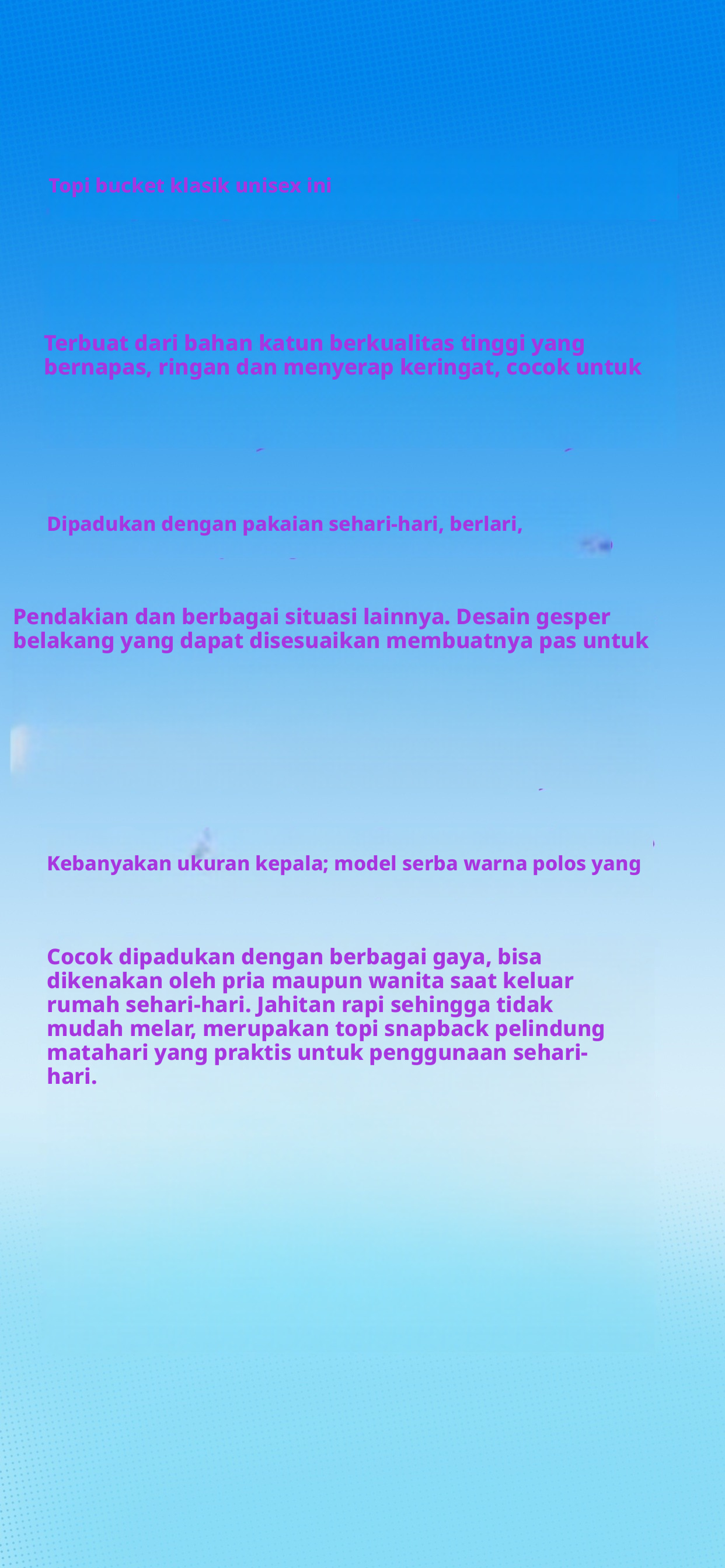 Topi Bisbol Katun yang Dapat Disesuaikan untuk Pria Wanita Olahraga Luar Ruangan Topi Kasual