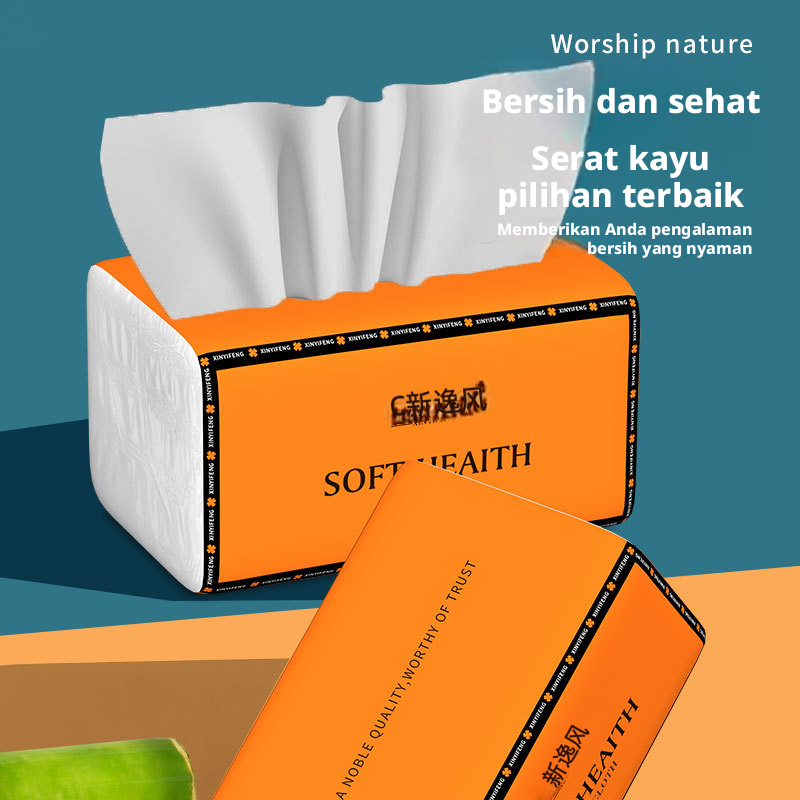 Rumah Tangga Facial Tissue Handuk Kertas Sekali Pakai Lembut Jaringan Bersih Penyerap Tinggi untuk Dapur Rumah Kamar Mandi Penggunaan Sehari-hari