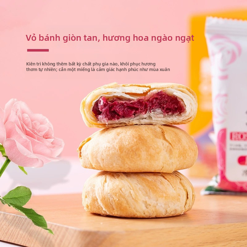 Bánh Hoa Hồng Vân Nam | Bánh Ngọt Trung Quốc Xylitol | Món Ăn Nhẹ Truyền Thống Trung Quốc Mới Nướng