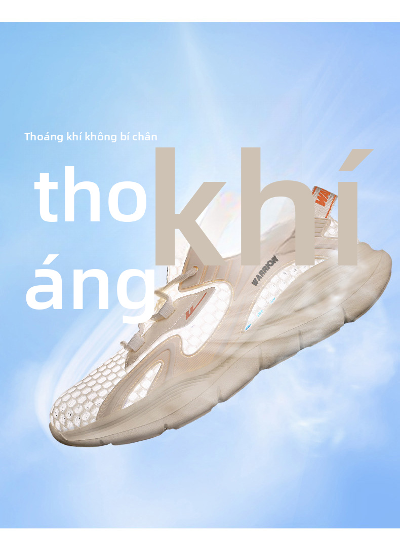 Chiến Binh Giày Chạy Bộ Lưới Thoáng Khí Cho Nam Giày Thể Thao Nhẹ Mùa Hè