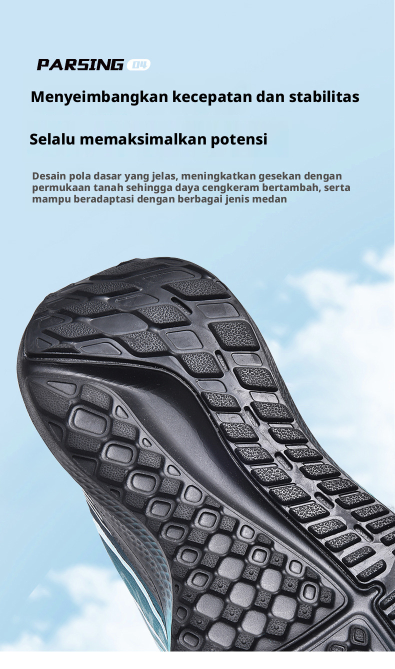 Sepatu Lari Mesh Bernapas Pria Sepatu Santai Ringan untuk Olahraga