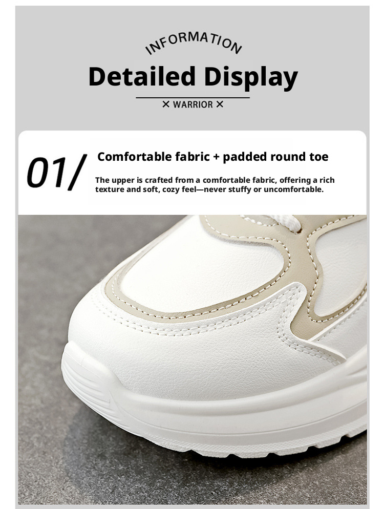 Women's Casual Skate Shoes, Breathable Comfortable Low-Top Sneakers for Spring and Autumn