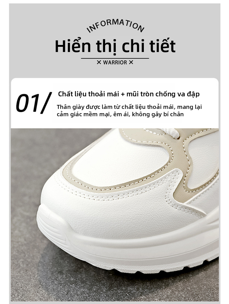 Giày trượt băng thông thường dành cho nữ, Giày thể thao đế thấp thoải mái thoáng khí cho mùa xuân và mùa thu