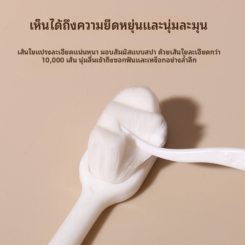 LERCH แปรงสีฟันขนนุ่ม 2 แพ็ค แปรงสีฟันแบบแมนนวลสำหรับผู้ใหญ่ ประเทศจีน