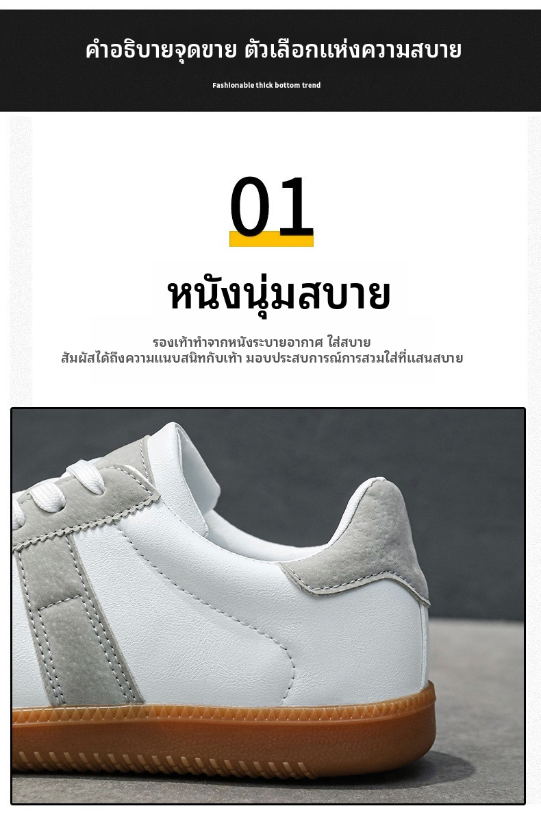 รองเท้าโลฟเฟอร์ลำลองระบายอากาศสำหรับผู้ชาย รองเท้าผ้าใบหนังหัวกลมแบนสำหรับสวมใส่ทุกวัน