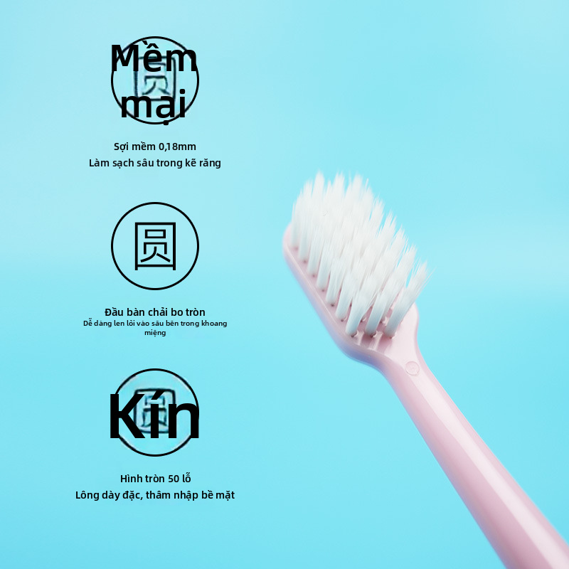 Bàn chải đánh răng lông mềm dành cho người lớn, Bàn chải đánh răng thủ công để sử dụng tại nhà, Trung Quốc