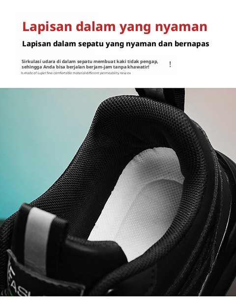 Sepatu Kerja Tahan Slip Pria PU Kulit Sepatu Casual Low-top untuk Konstruksi