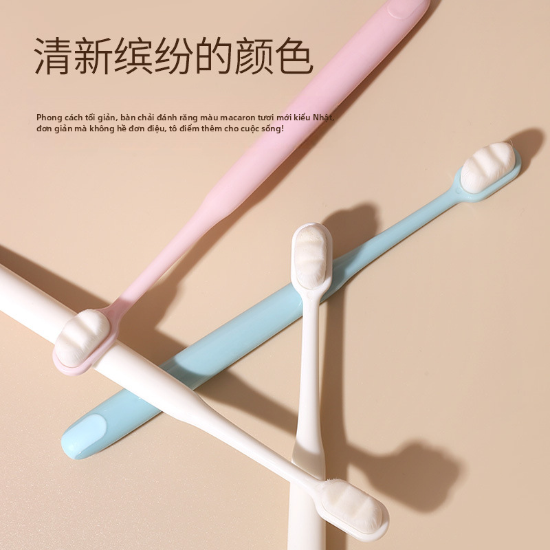 LERCH Soft Bristle Toothbrush 2 Pack, Manual Toothbrush for Adults, China