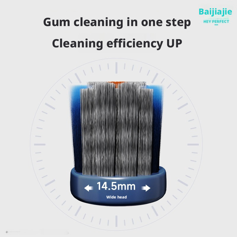 Beijiajie Adult Toothbrush Medium Bristles, Deep Cleansing Gum Care, China