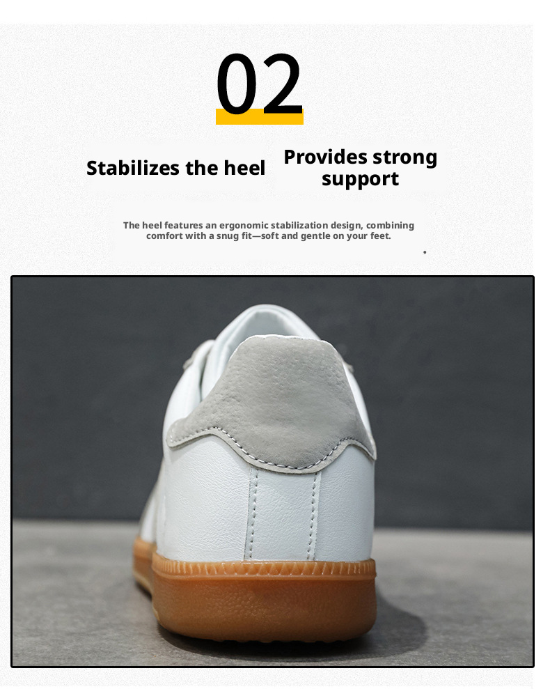 Men's Breathable Casual Loafer Shoes, Flat Round Toe Leather Sneakers for Daily Wear