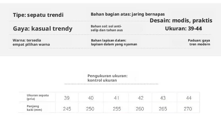 Sepatu Kasual Mesh Bernapas Pria, Sepatu Sole Karet Non-slip Sepatu Sneakers Low-top untuk Musim Semi Musim Panas