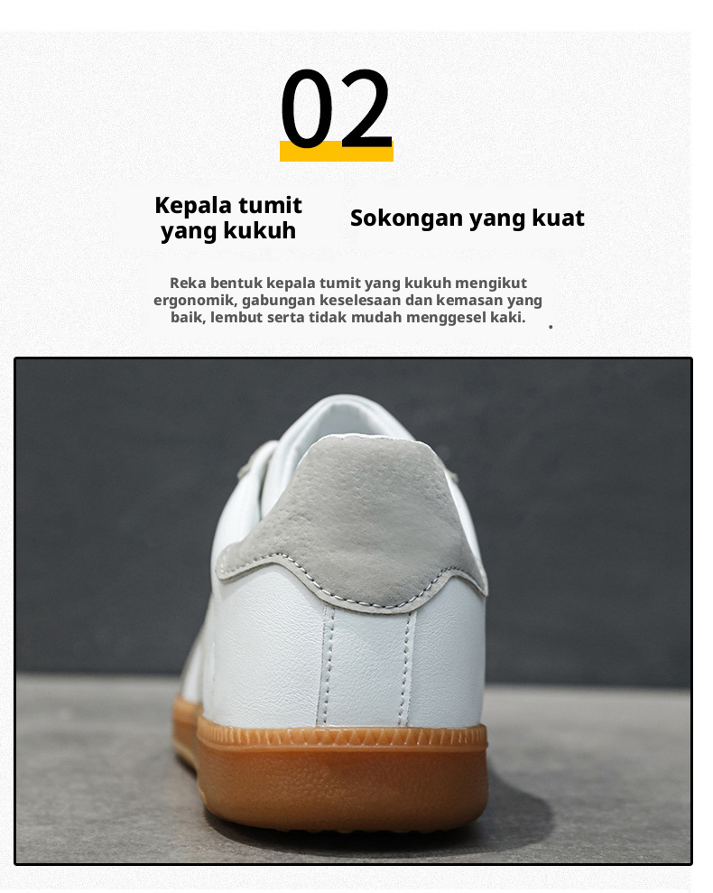 Kasut Loafer Kasual Bernafas Lelaki, Kasut Kulit Kaki Bulat Rata untuk Dipakai Harian