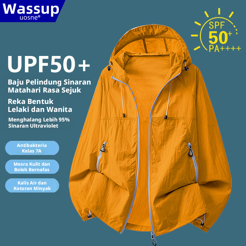 Jaket Pelindung Matahari Ringan UPF50 + Wanita, Hoodie Luaran Bernafas Cepat Kering untuk Perjalanan