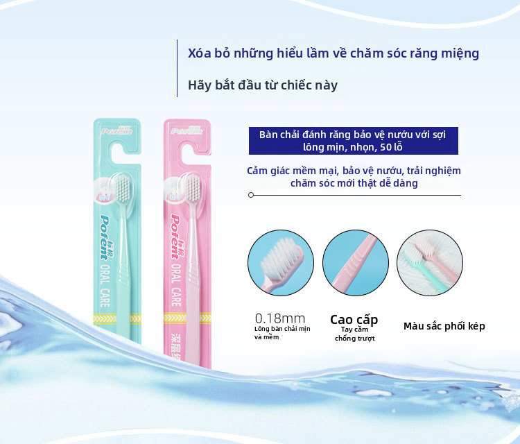 Bàn chải đánh răng lông mềm dành cho người lớn, Bàn chải đánh răng thủ công để sử dụng tại nhà, Trung Quốc