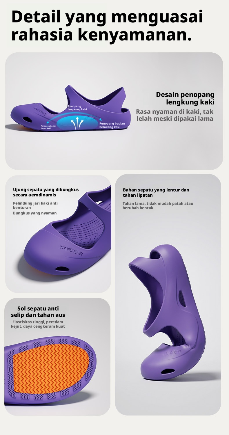 Sepatu Sandal EVA untuk Wanita, Ringan, Anti Selip, Untuk Yoga, Tarian di Dalam Ruangan, dan Penggunaan di Luar Ruangan