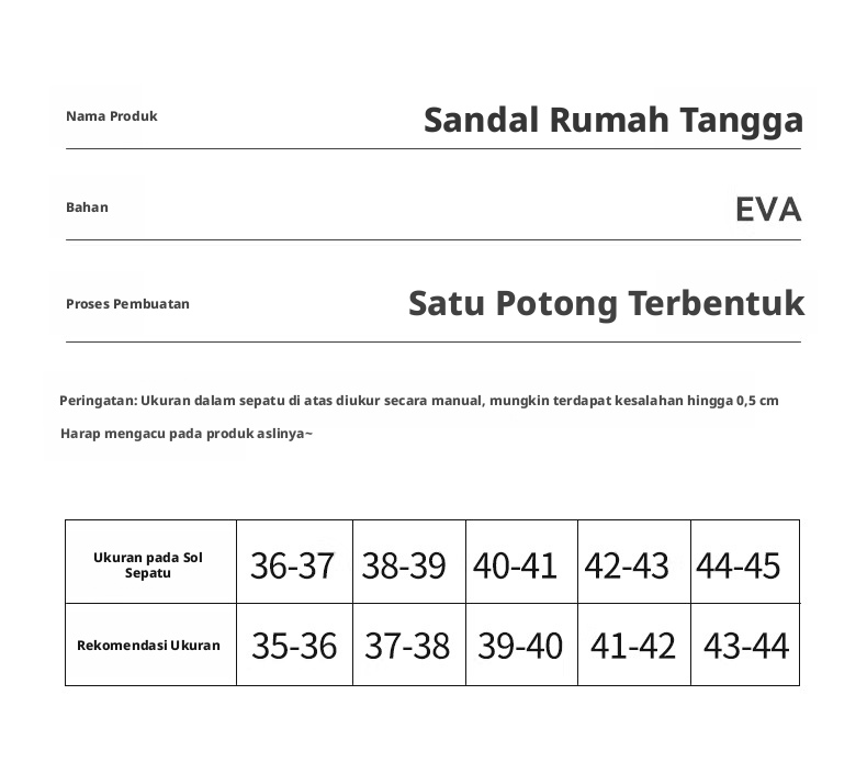 Sepatu Sandal EVA untuk Pria dan Wanita, Sepatu Santai Ringan Anti Selip Tahan Air untuk Mandi di Dalam Ruangan