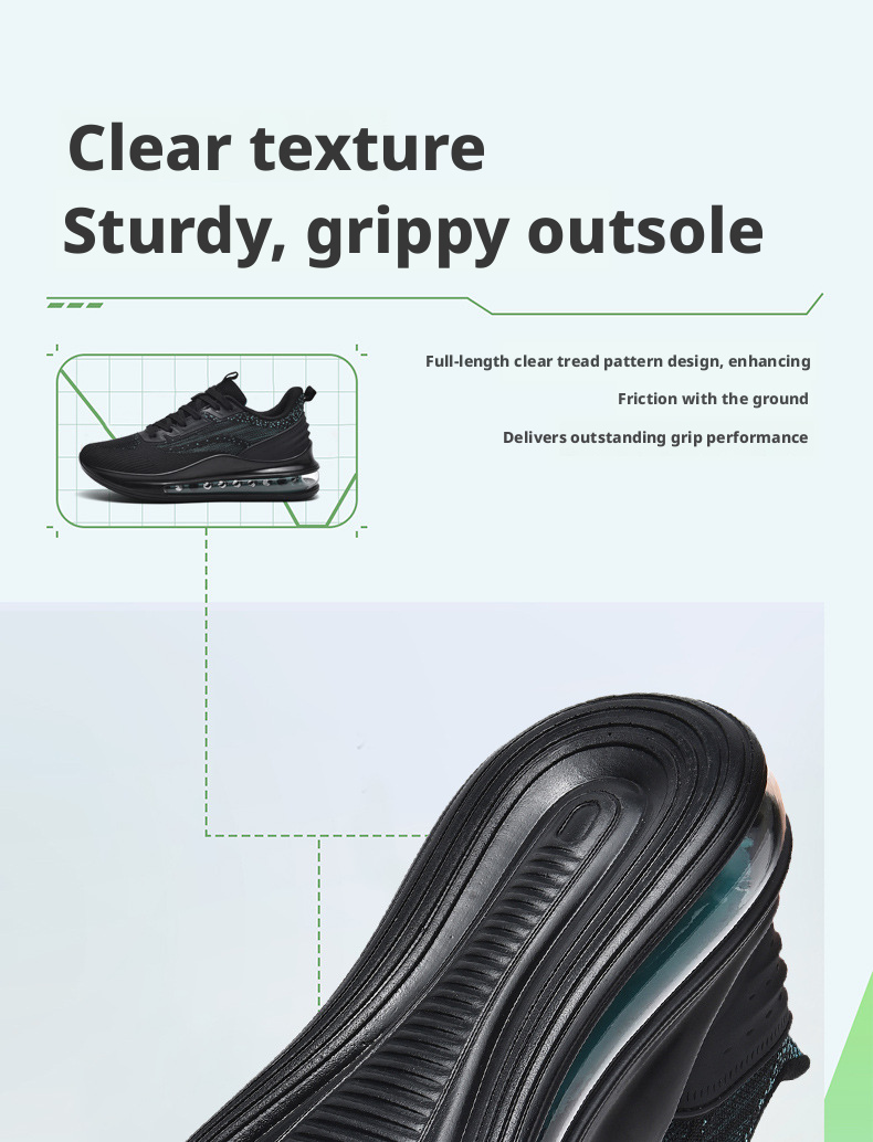 Men's Air Cushion Running Shoes Breathable Lightweight Sports Sneakers