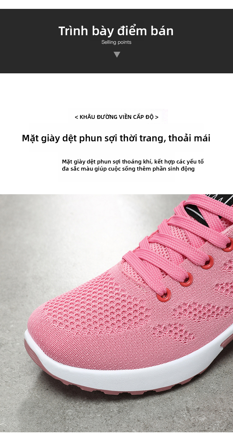 Giày chạy bộ màng thấm hơi dành cho phụ nữ, giày thể thao nhẹ, mềm mại, phù hợp cho mùa xuân, mùa thu và mùa đông