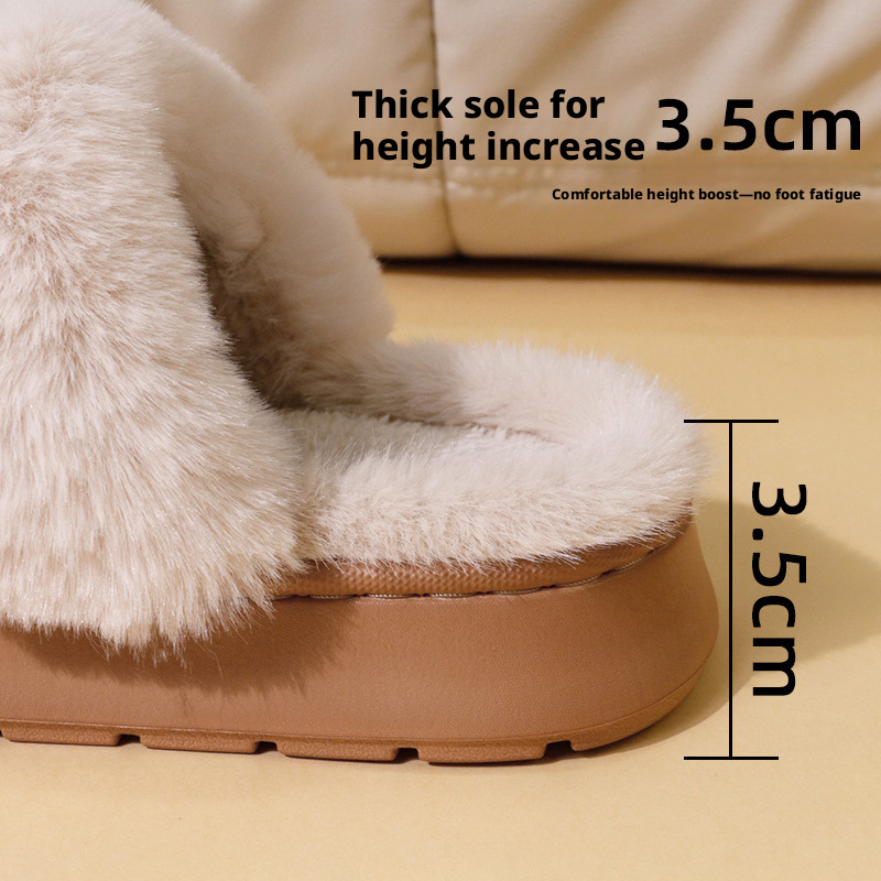 Unisex Cotton Slippers with EVA Sole, Thick Warm Indoor Home Shoes for Men and Women