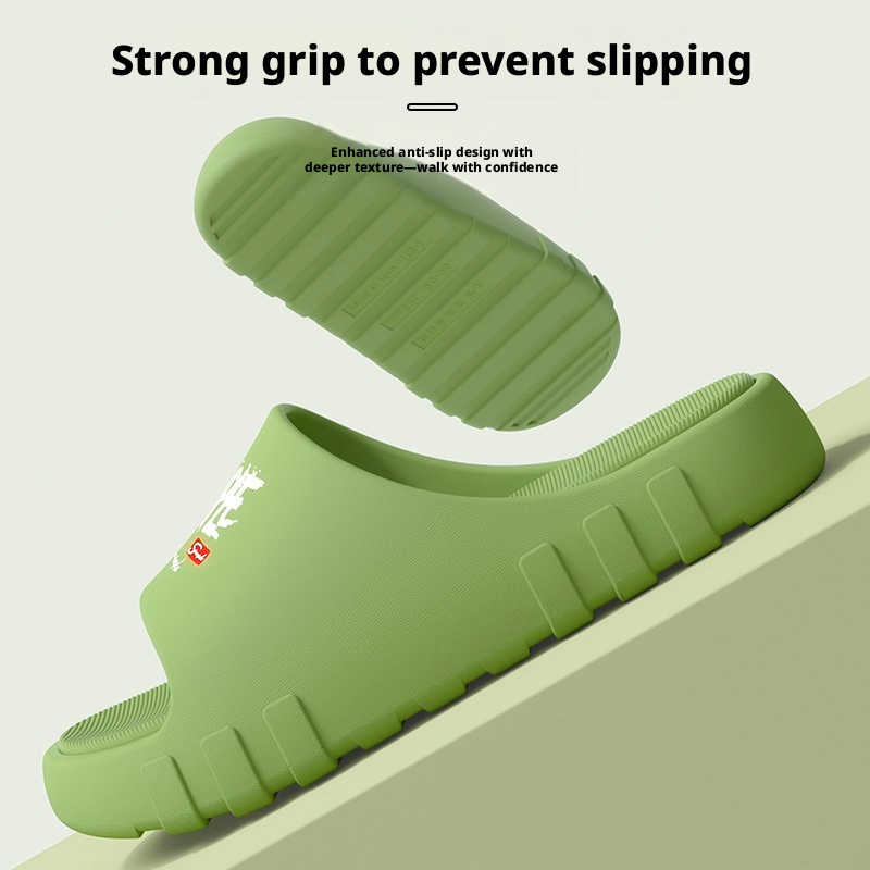 Men's EVA Slide Sandals, Lightweight Non-Slip Open Toe Slippers for Indoor Home Bathroom and Outdoor Wear