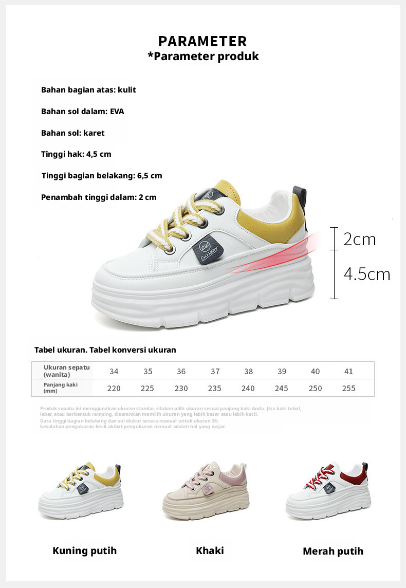 Kasut Sneaker Wanita Bernafas Baik dengan Tepi Rendah, Warna Blok, Kasual Shoes