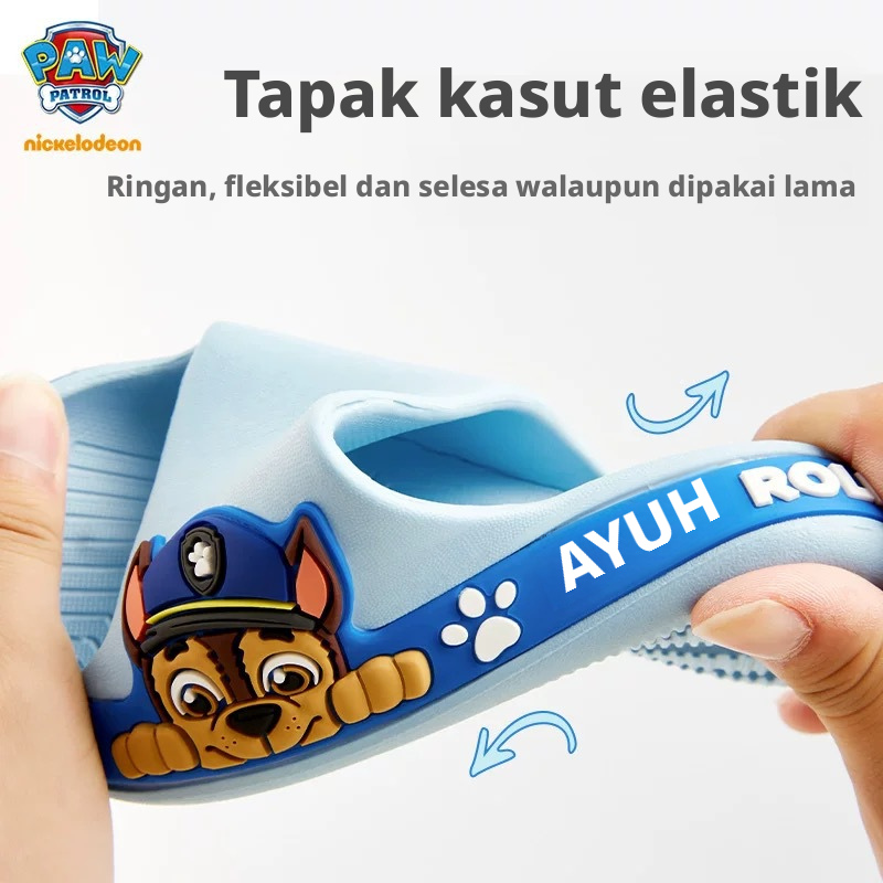 PAW Patrol Kids Selipar Musim Panas Untuk Lelaki dan Perempuan, EVA, Tidak Licin, Untuk Penggunaan Dalam Bilik Mandi