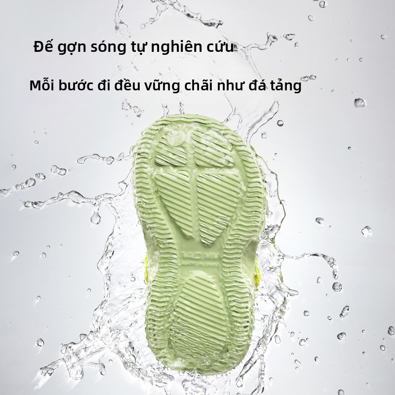 Giày mũi tròn EVA vui nhộn Mario dành cho trẻ em, giày đi biển kiểu xỏ ngón mùa hè cho trẻ nhỏ và các bé trai, bé gái