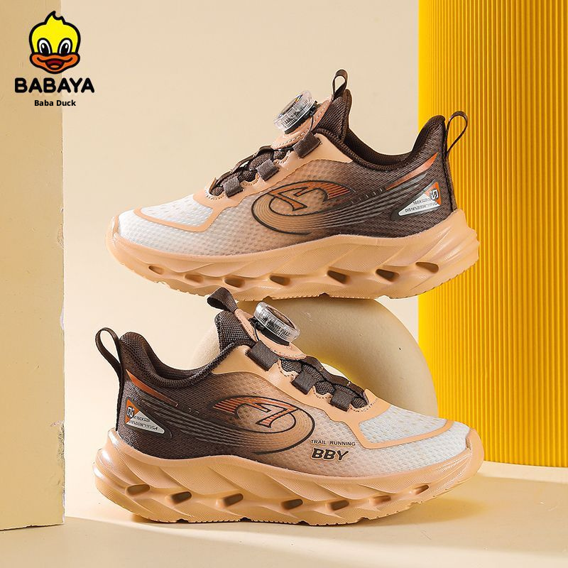BABAYA Kids Sepatu Lari Ringan dan Nyaman untuk Anak Laki-laki dan Perempuan, Sepatu Sneaker Tanpa Tali dengan Sol EVA