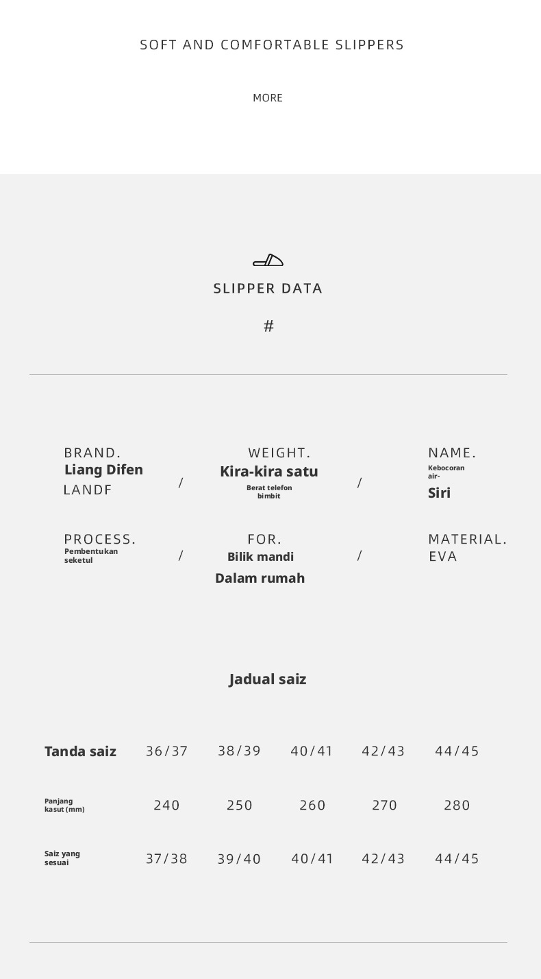 Selipar Sandal EVA untuk Lelaki dan Wanita, Tidak Licin, Tahan Kusam, Selipar Mandi yang Senyap untuk Dalam dan Luar Rumah
