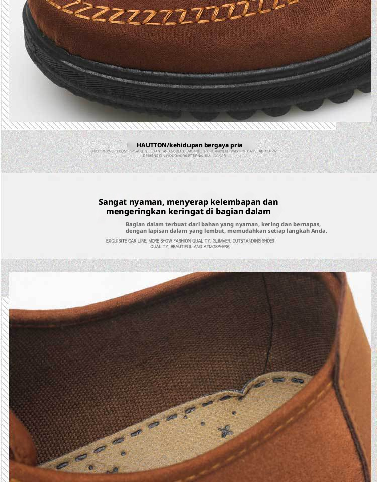 Sepatu Kanvas Bernapas Pria, Sepatu Berjalan Kasual Kaki Bulat untuk Musim Gugur Musim Semi Musim Panas