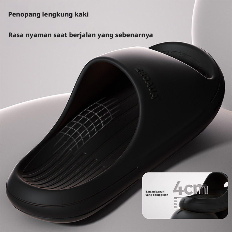 Sepatu Sandal EVA Tanpa Suara untuk Pria dan Wanita, Lembut, Anti Selip, Cepat Kering, Untuk Penggunaan di Dalam Rumah dan Kamar Mandi