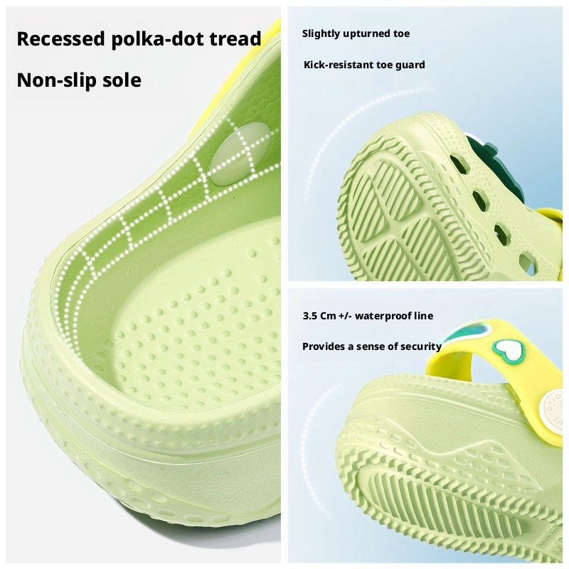 Cheerful Mario Kids EVA Clog Sandals – Summer Slip-On Beach Shoes for Toddlers and Little Boys and Girls