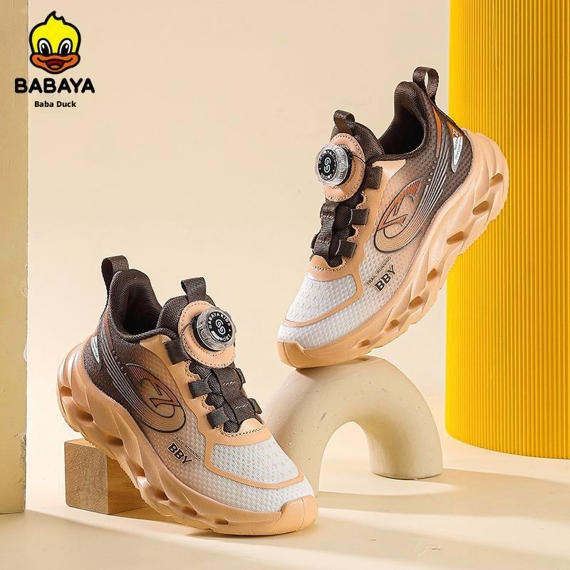 BABAYA Kids Sepatu Lari Ringan dan Nyaman untuk Anak Laki-laki dan Perempuan, Sepatu Sneaker Tanpa Tali dengan Sol EVA