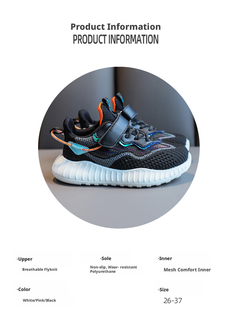 Sepatu Lari Berbahan Mesh yang Dapat Bernapas untuk Anak Laki-laki dan Perempuan, Sepatu Sneaker Ringan yang Tidak Licin