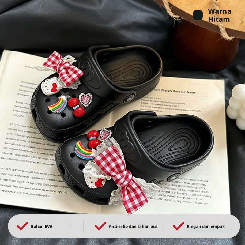 Sepatu Sandal EVA untuk Anak-anak, Tipe Slip-On, Tahan Air, Untuk Pantai, Cocok untuk Anak Laki-laki dan Perempuan, Untuk Penggunaan Dalam Ruangan maupun Luar Ruangan