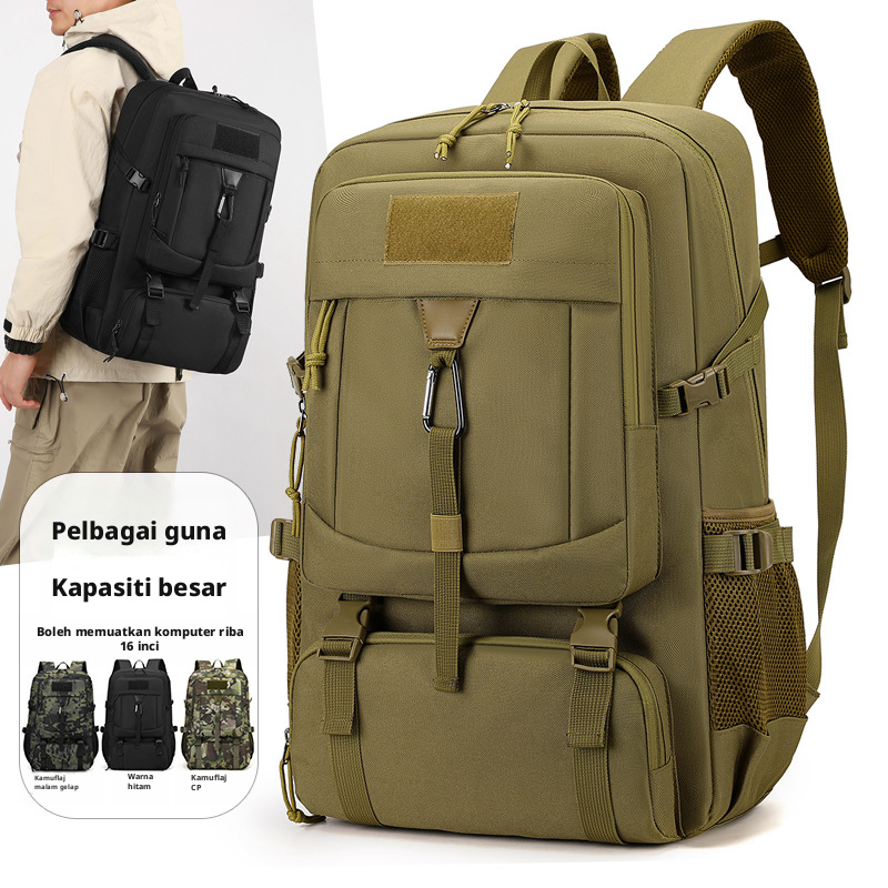Beg galas mendaki kain Oxford 20-35L, beg harian taktikal yang bernafas untuk aktiviti trekking luar dan perjalanan.