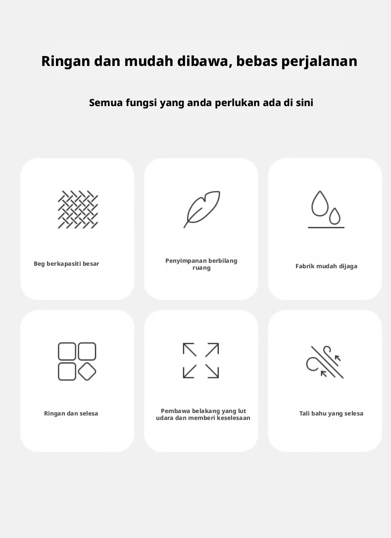 Beg galas mendaki kain Oxford 20-35L, beg harian taktikal yang bernafas untuk aktiviti trekking luar dan perjalanan.